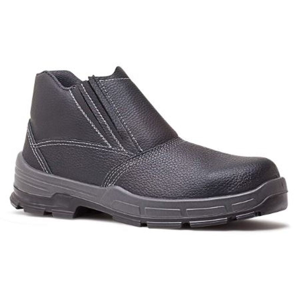 Bota Vaqueta Bico Aço com Elástico N37 Preto Bracol