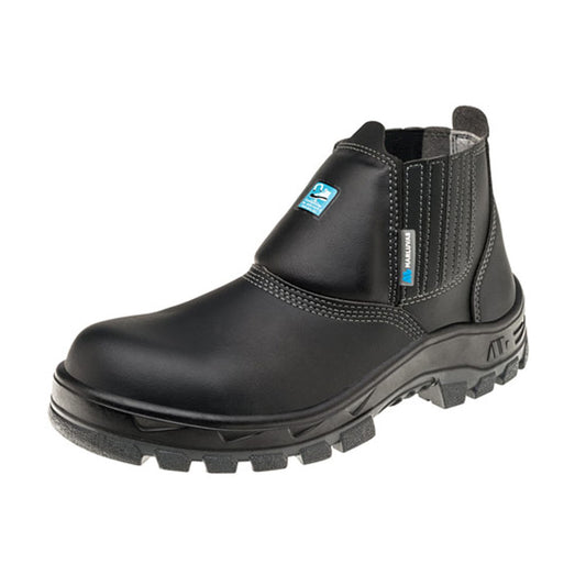 Bota Microfibra com Elástico Bico Composity PU N38 Preto ca34549 MARLUVAS