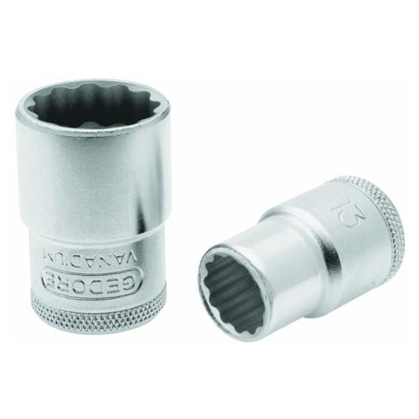 Soquete Estriado 1/2" M 17mm D19 Gedore