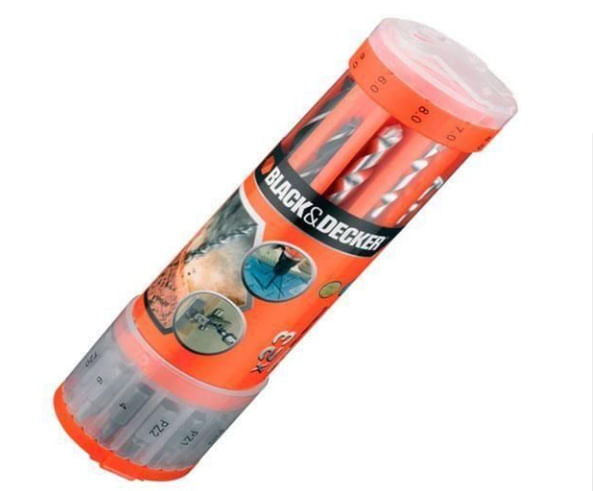 kit de Acessórios para Parafusadeira 23 peças Black&Decker
