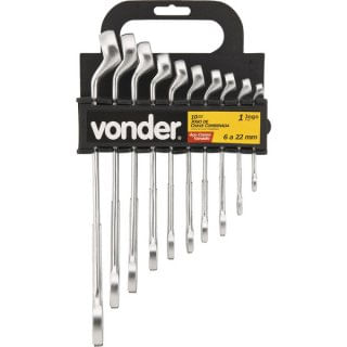 Jogo Chave Combinada c/10 peças 06-22mm Vonder