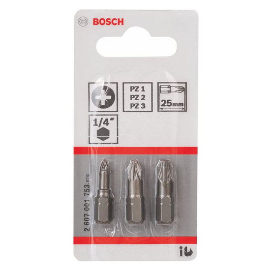 Jogo de Bits com 3 Peças Bosch
