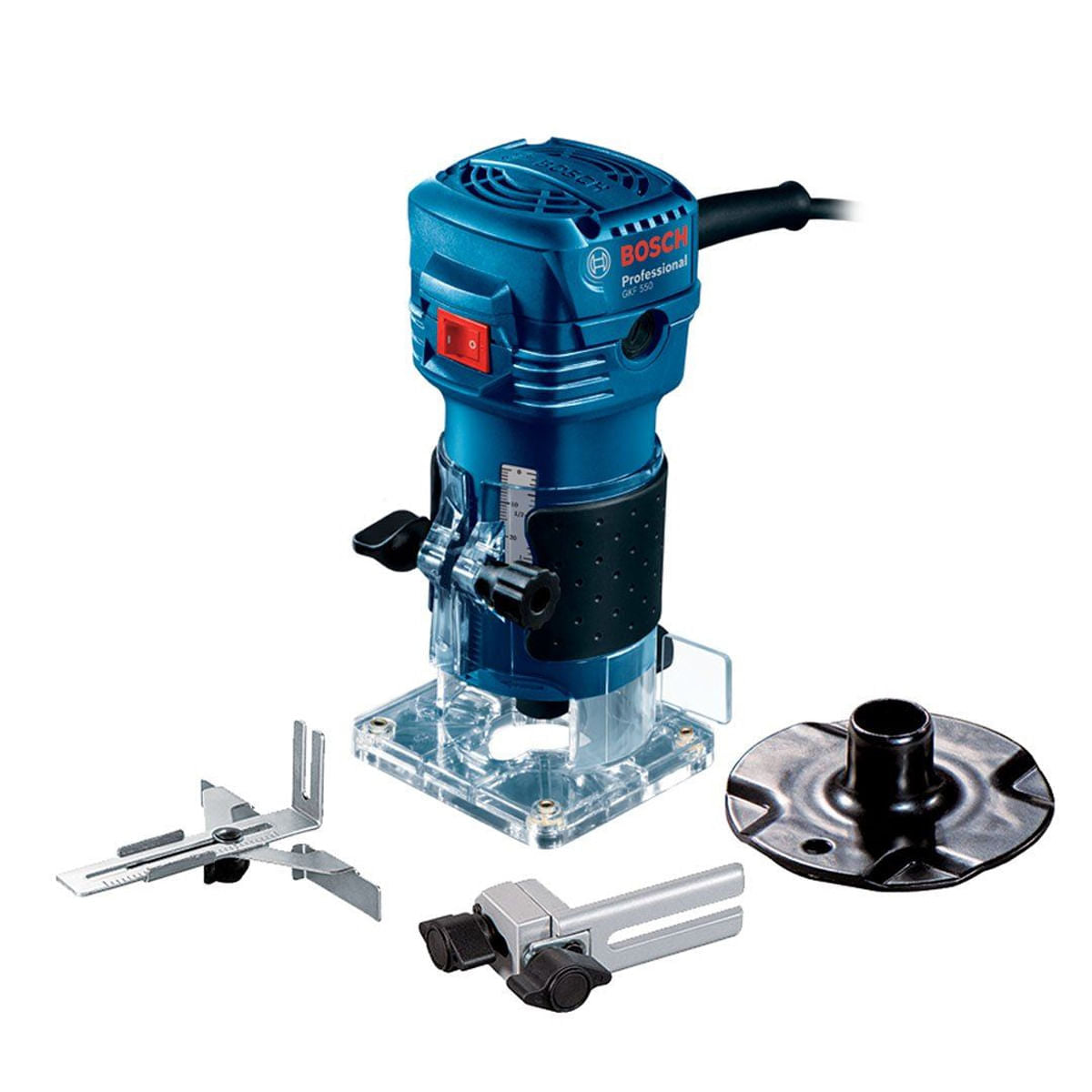 Tupia Bosch GKF 550 550W  com 2 Pinças