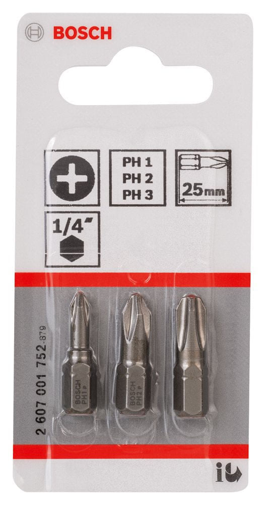 Jogo de Bits 3 Peças Ph Bosch