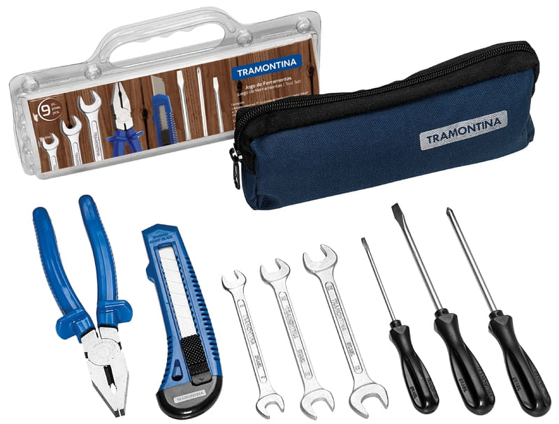 Conjunto de Ferramentas Com 9 Peças Tramontina