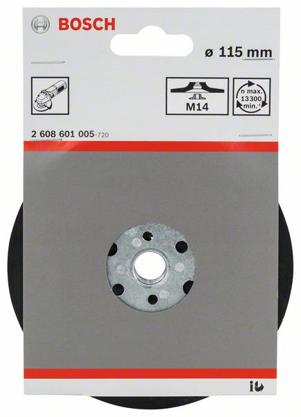 Disco Borracha 4.1/2" Com Porca Bosch