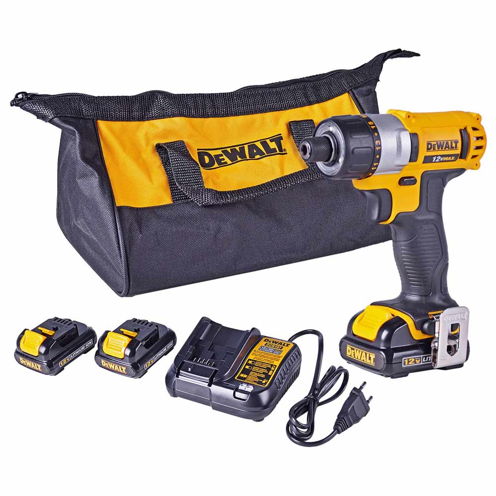 Parafusadeira Bateria 12V Carregador + Bolsa Dewalt
