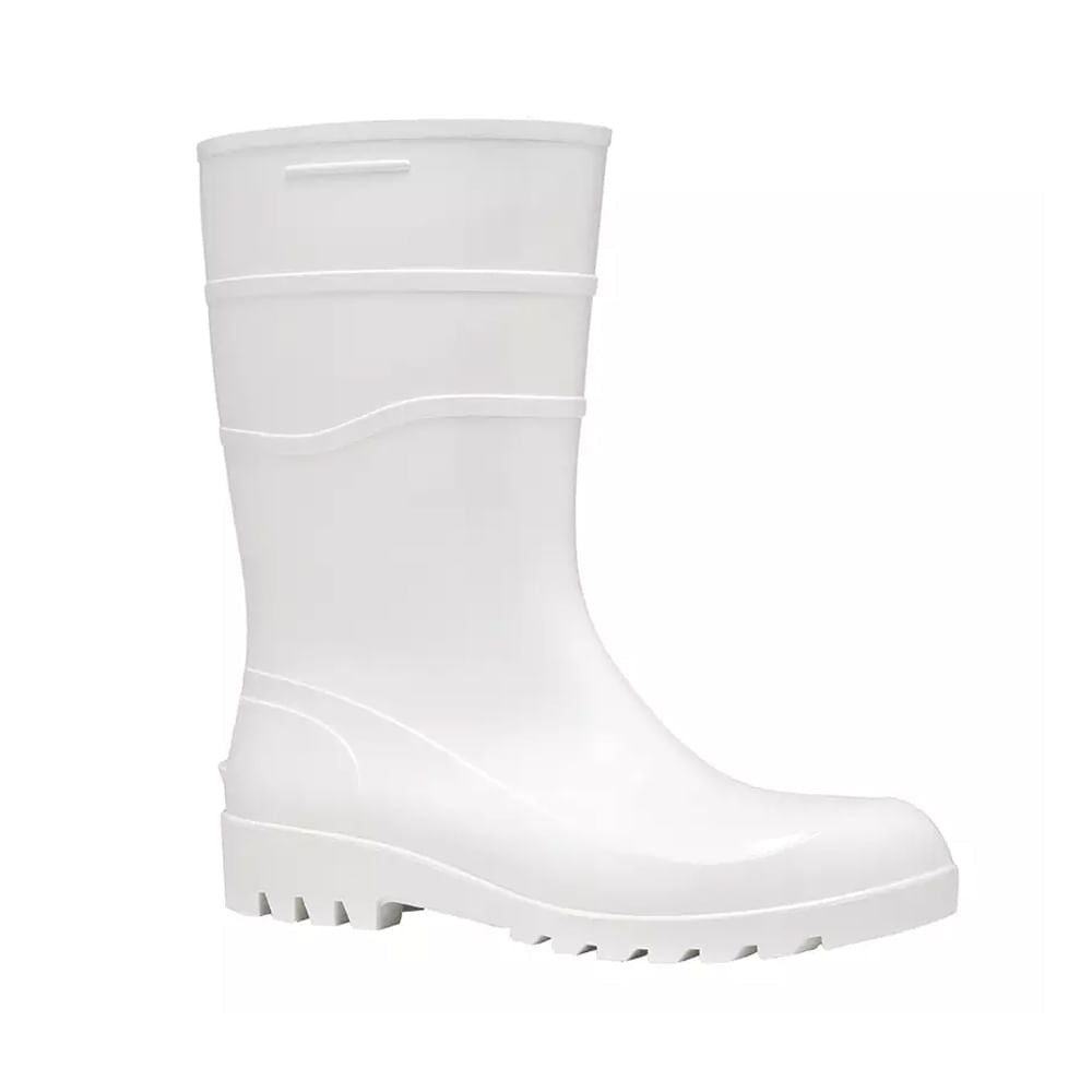 Bota Bracol de PVC 28cm Com Forro N41 Branco CA37456
