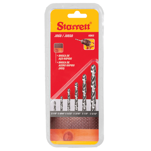 Jogo de Broca 04 Pecas Para Concreto 5,0-10,0mm Md Starrett