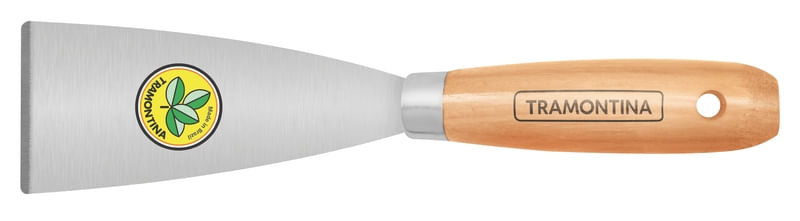 Espatula Metalica 60mm Com Cabo Madeira Tramontina