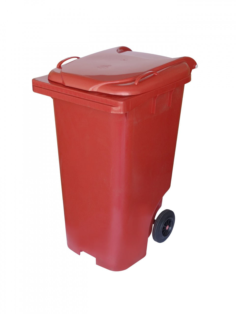 Lixeira Jsn Plástica 240L Marrom Com 2 Rodas