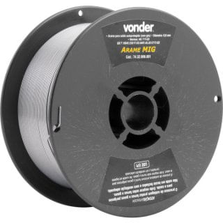 Arame Mig De 0,8mm Carretel De 1Kg Sem Gás Vonder