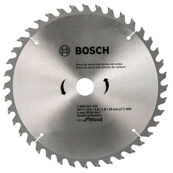 Serra Circular Widia 07.1/4x40d-184mm Eco Bosch