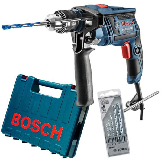 Furadeira Industrial GSB-13-Re 13mm 650w Maleta+5 Brocas Bosch