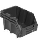 Gaveteiro Plástico Modelo Prático Nº 5 Preto Vonder