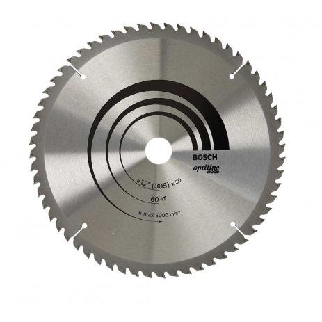 Disco de Serra Circular Widia 12x60 Dentes 305m Optiline para Madeira  Bosch