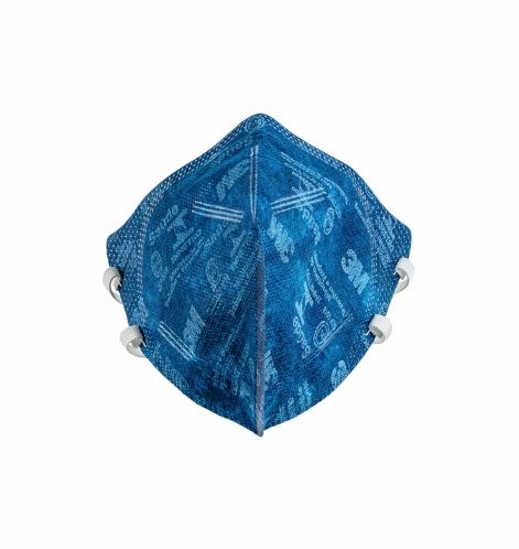Máscara Descartável Dobrável Azul PFF-2 sem Válvula 3M