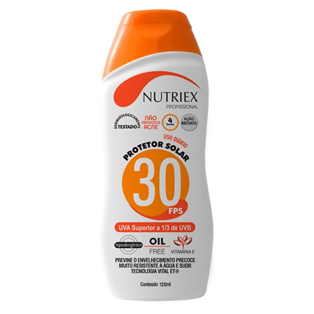 Protetor Solar FPS 30 1/3 UVA 120ml NUTRIEX