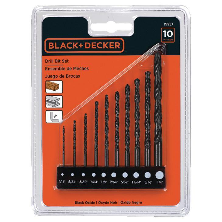 Jogo de Brocas Black&Decker Com 09 Peças