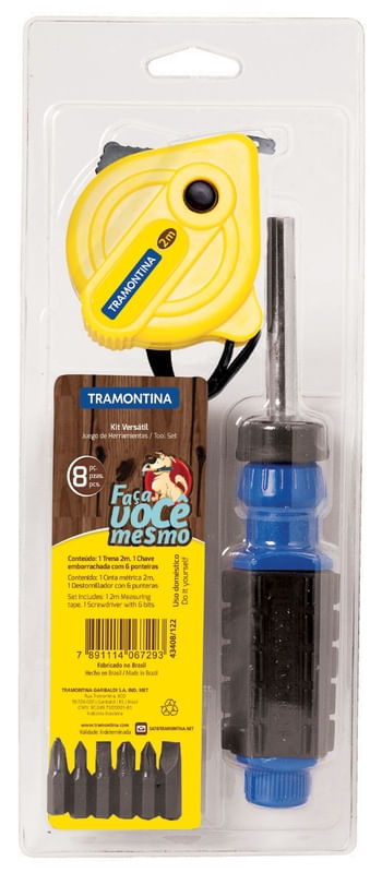 Conjunto 02 Peças Bits + Trena Tramontina