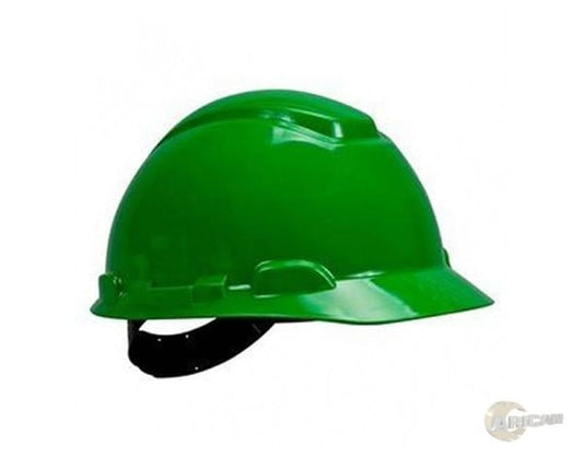 Capacete Com Aba Frontal Verde H-700 Com Carneira Ajustavel 3M