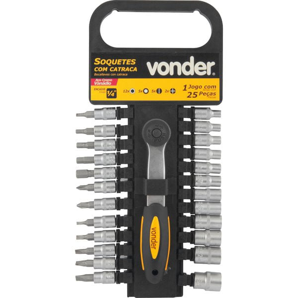 Jogo de Soquetes 25pçs Vonder