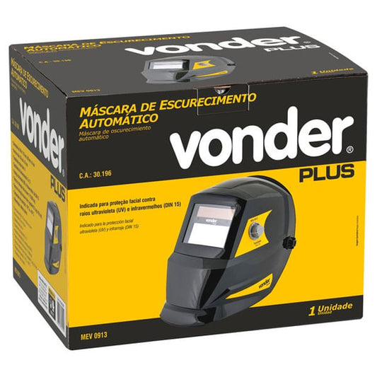 Máscara Para Solda Escura Automatico 9-13 Ca30196 Vonder