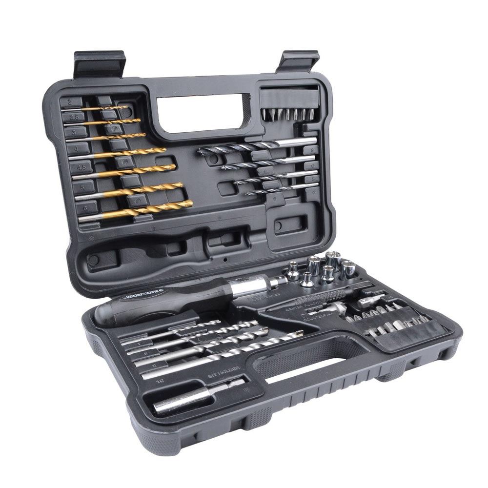 Kit Acessorios Parafusadeira 47pçs Black and Decker