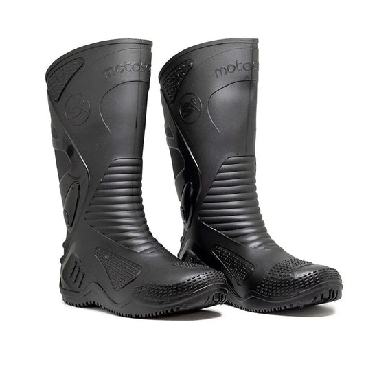Bota Pvc Preta Com Solado Preto 29cm N°42 Motosafe