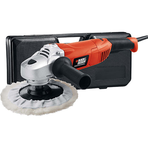 Politriz Profissional 7""-180mm 1300W 110/ com Maleta Black & Decker