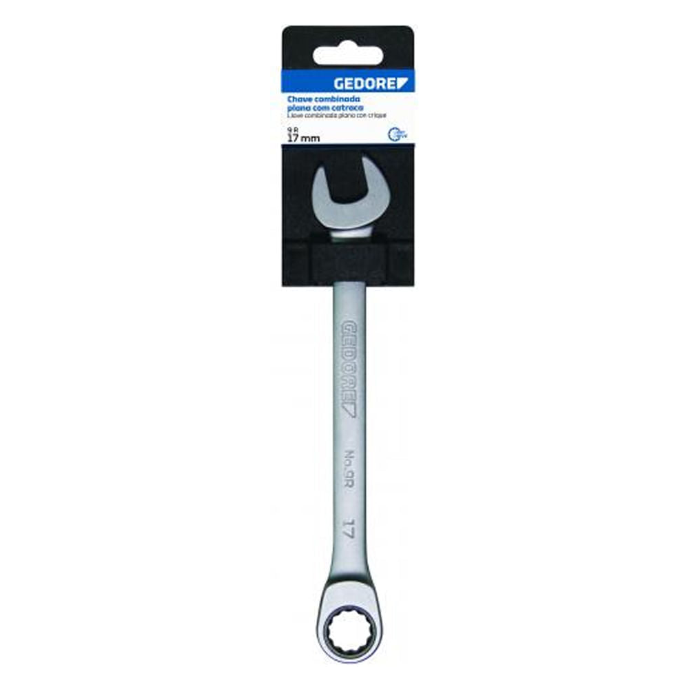 Chave Combinada Gedore 14mm 9R Plana Com Catraca