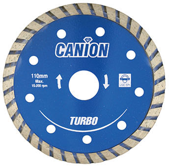 Disco Diamantado 110mm Turbo Canion Azul Red Diamond