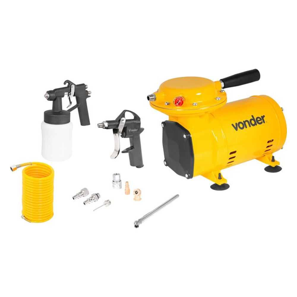 Compressor Ar Direto 1/2hp Bivolt Vonder c/ Acessórios
