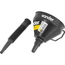 Funil Plástico Bico Flexível Preto 160mm Vonder