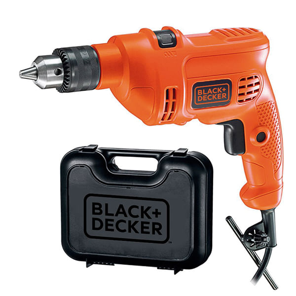 Furadeira Profissional Impacto 3/8"" 560w+Maleta BLACK & DECKER