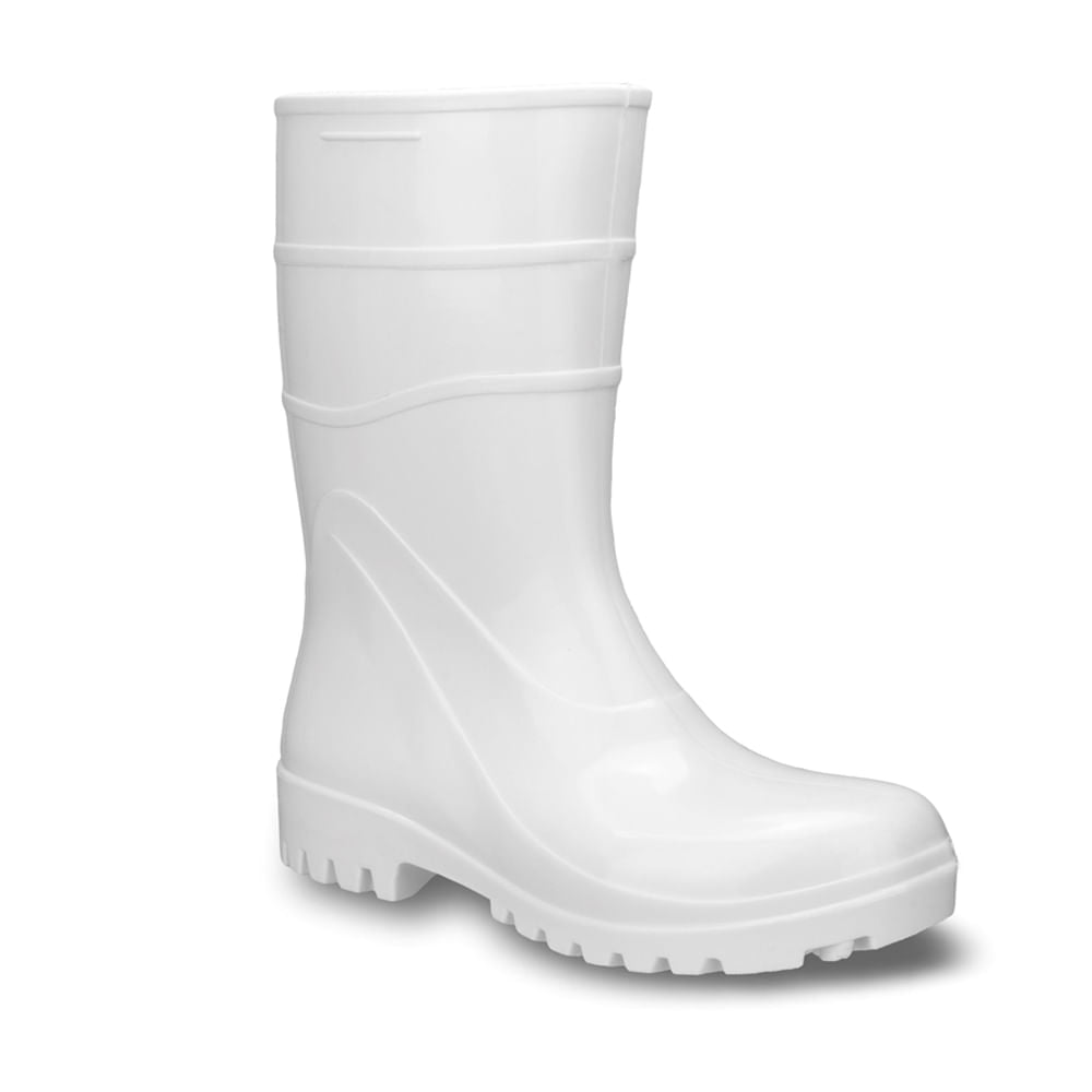 Bota Bracol de PVC 28cm Com Forro N37 Branco CA37456