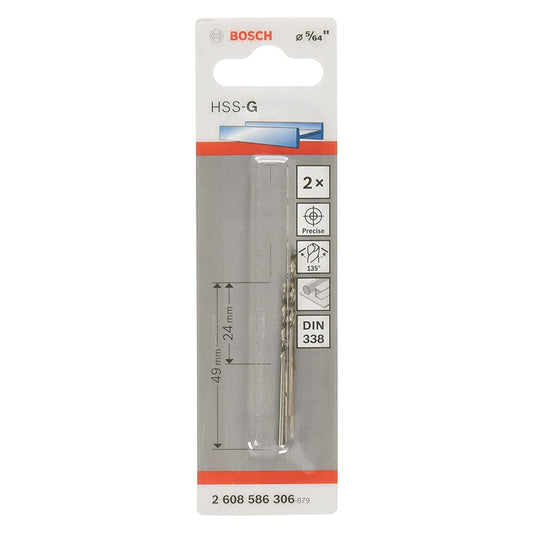 Broca Para Metal Aço Rapido 5/64" Hss Bosch
