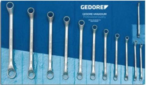 Jogo de Chave Aneis 1/4"-1.1/4" 8 Peças Gedore Red