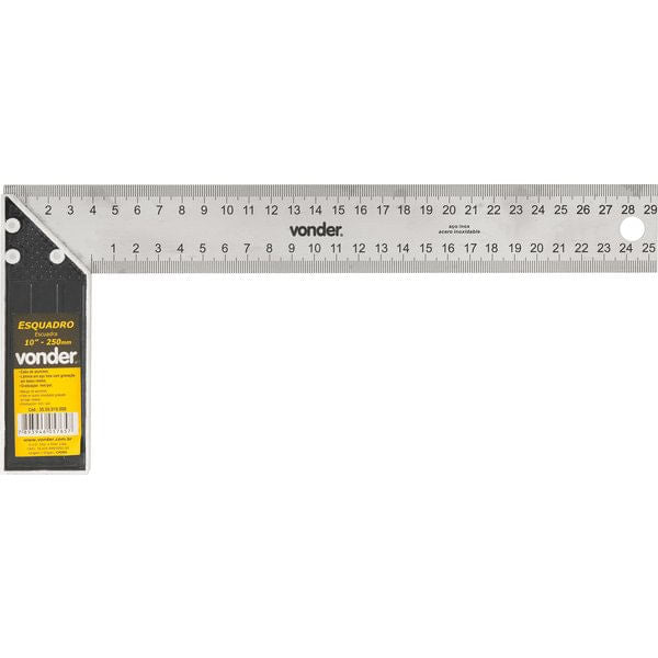 Esquadro Para Carpinteiro 10" 250mm Vonder