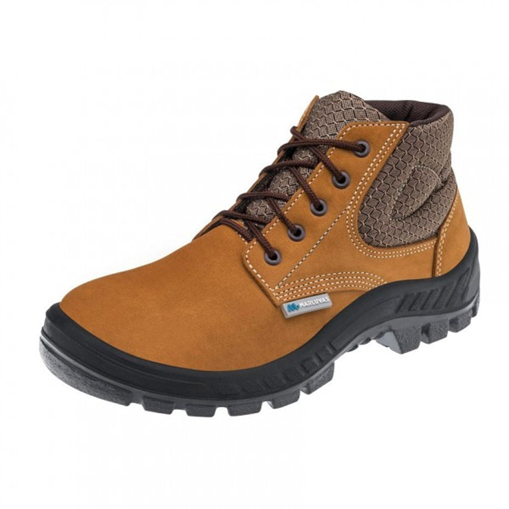 Bota Camurça Bico Plástico C/Cadarço Castor Ca13808 N°36 Marluvas