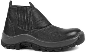 Bota Vaqueta Bico Plástico com Elástico N46 Preto CA3188 Bracol