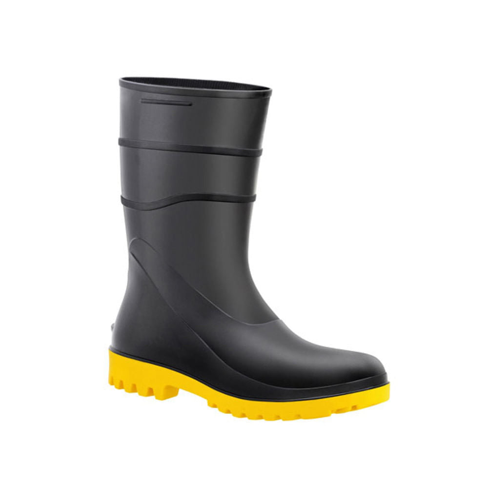 Bota PVC Preto/Amarelo 27cm Nº 42 Vulcaflex