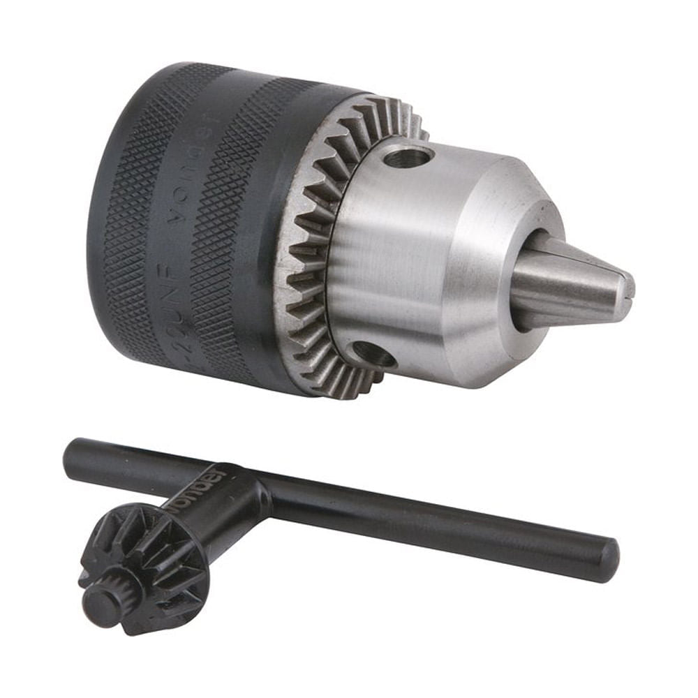 Mandril com chve 1,5 13mm com Rosca de 1/2" Vonder