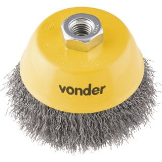 Escova Aço Vonder Copo Ondulada 06"