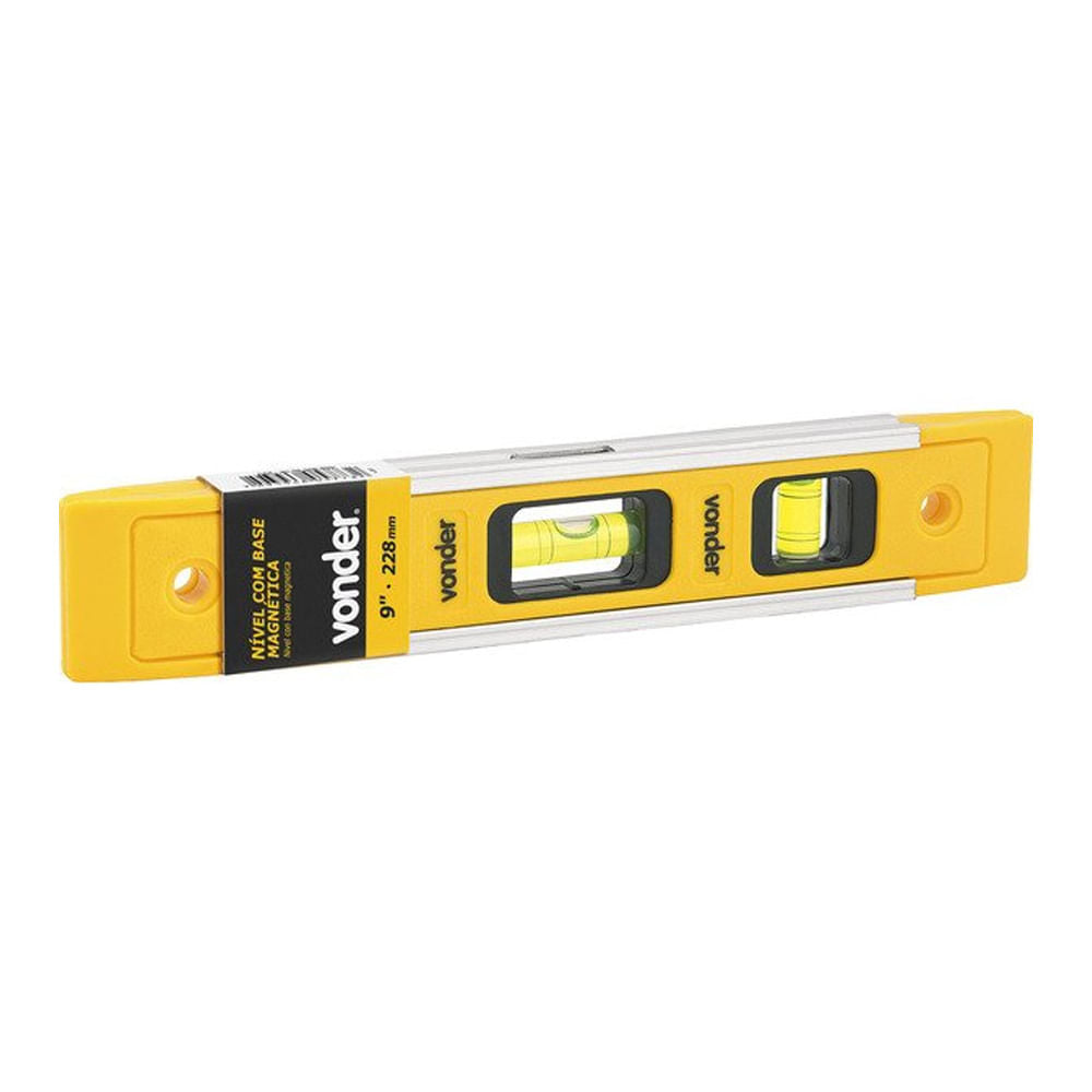 Nível Plástico com Base Magnética 9" Vonder