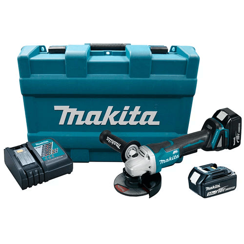 Esmerilhadeira Angular Bateria 5"" 125MM 2Bat+MAL MAKITA