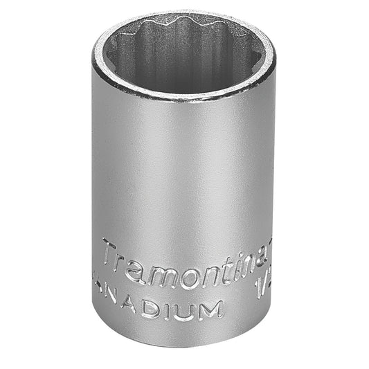 Soquete Estriado Em Aço Cromo Vanádio 18mm - Encaixe 1/2"