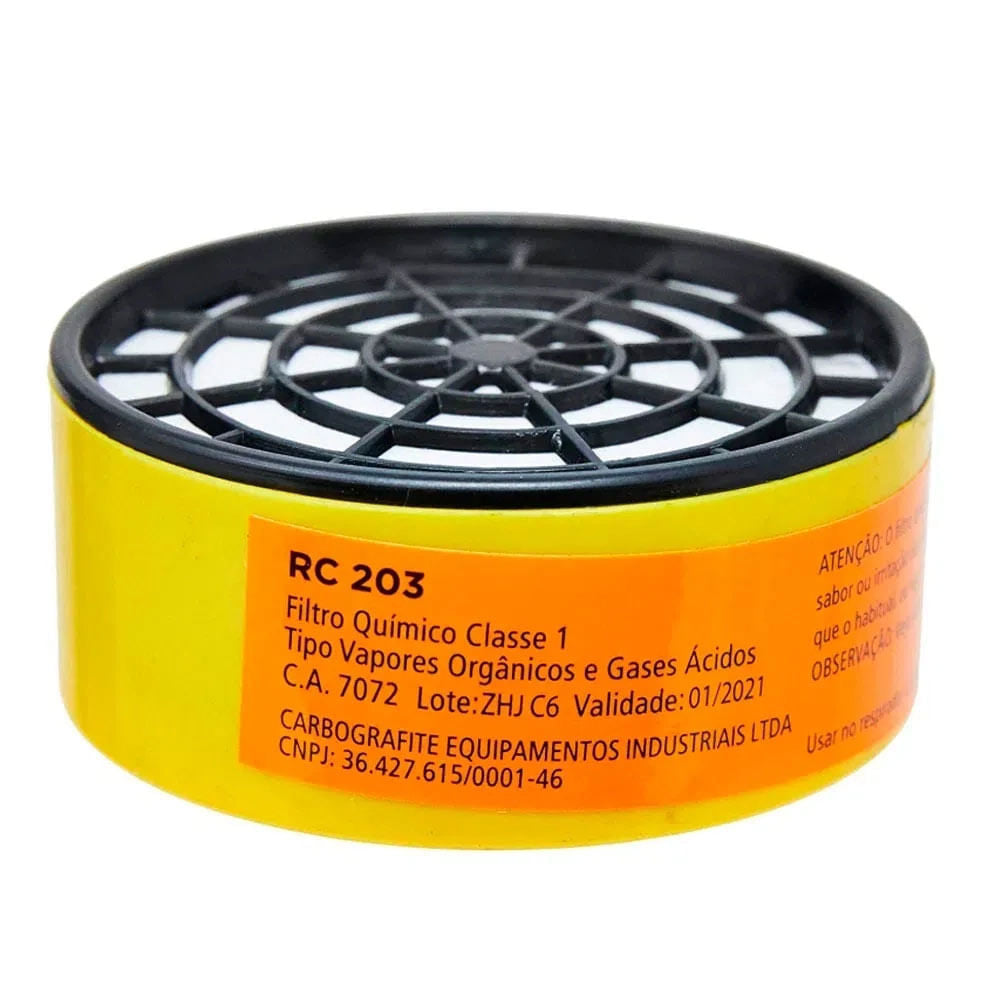 Refil RC203 Para Máscara CG-305/306 Carbografite