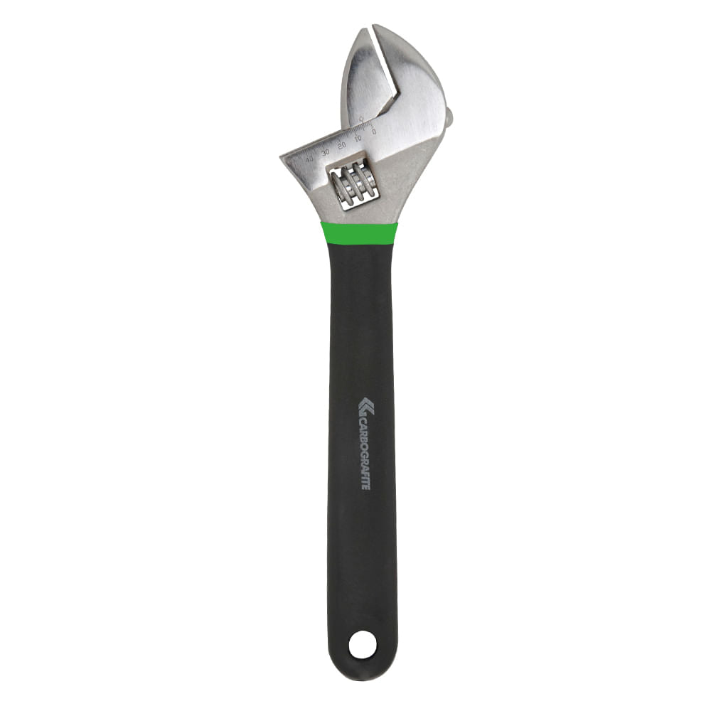Chave Inglesa com Cabo Emborrachado 08" 200mm Carbografite