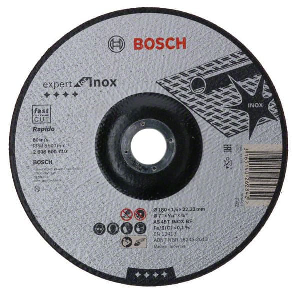Disco Corte 07""X1/16""X7/8"" Inox Bosch